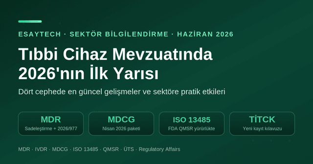 Tıbbi Cihaz Mevzuatında 2026'nın İlk Yarısı